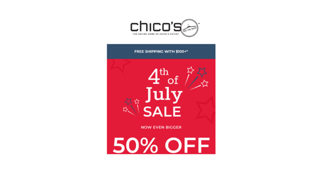 Chico's 4th July Sale - Ecouponsdeal.com